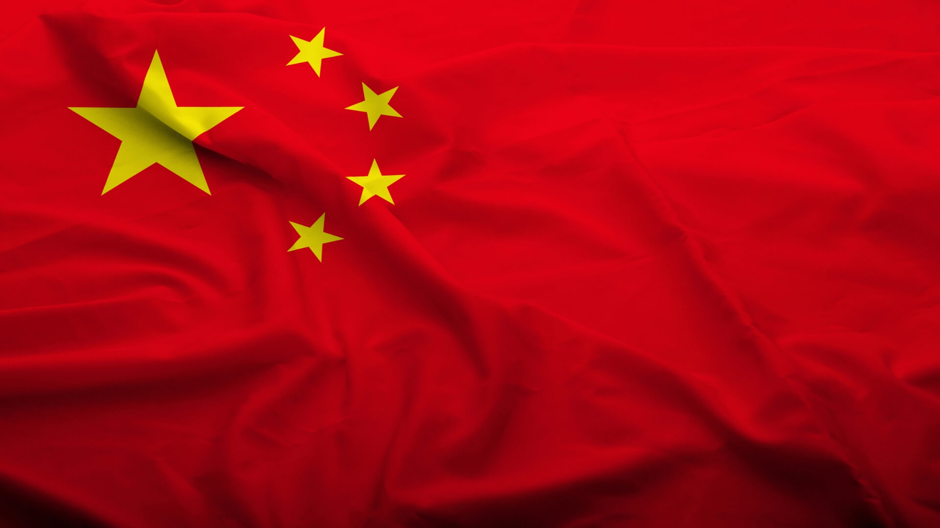 Wavy Chinese flag