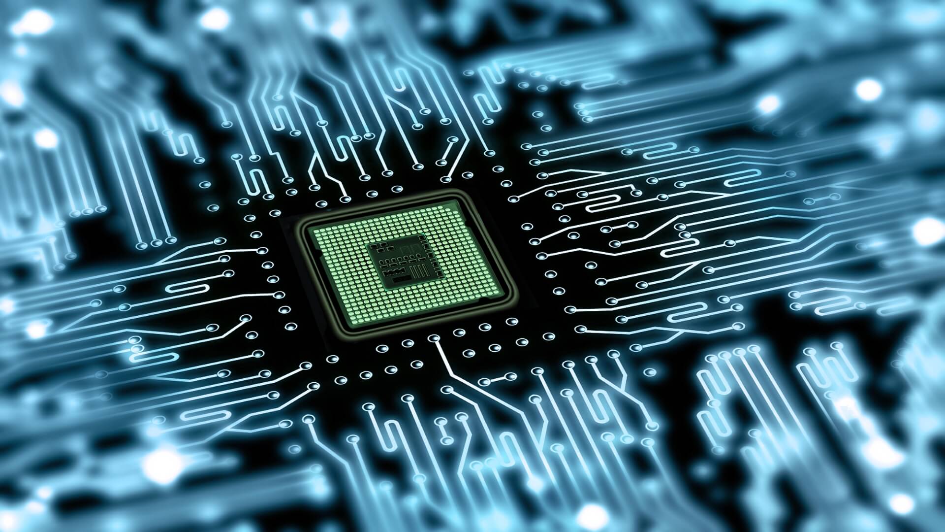 Futuristic image of a semiconductor