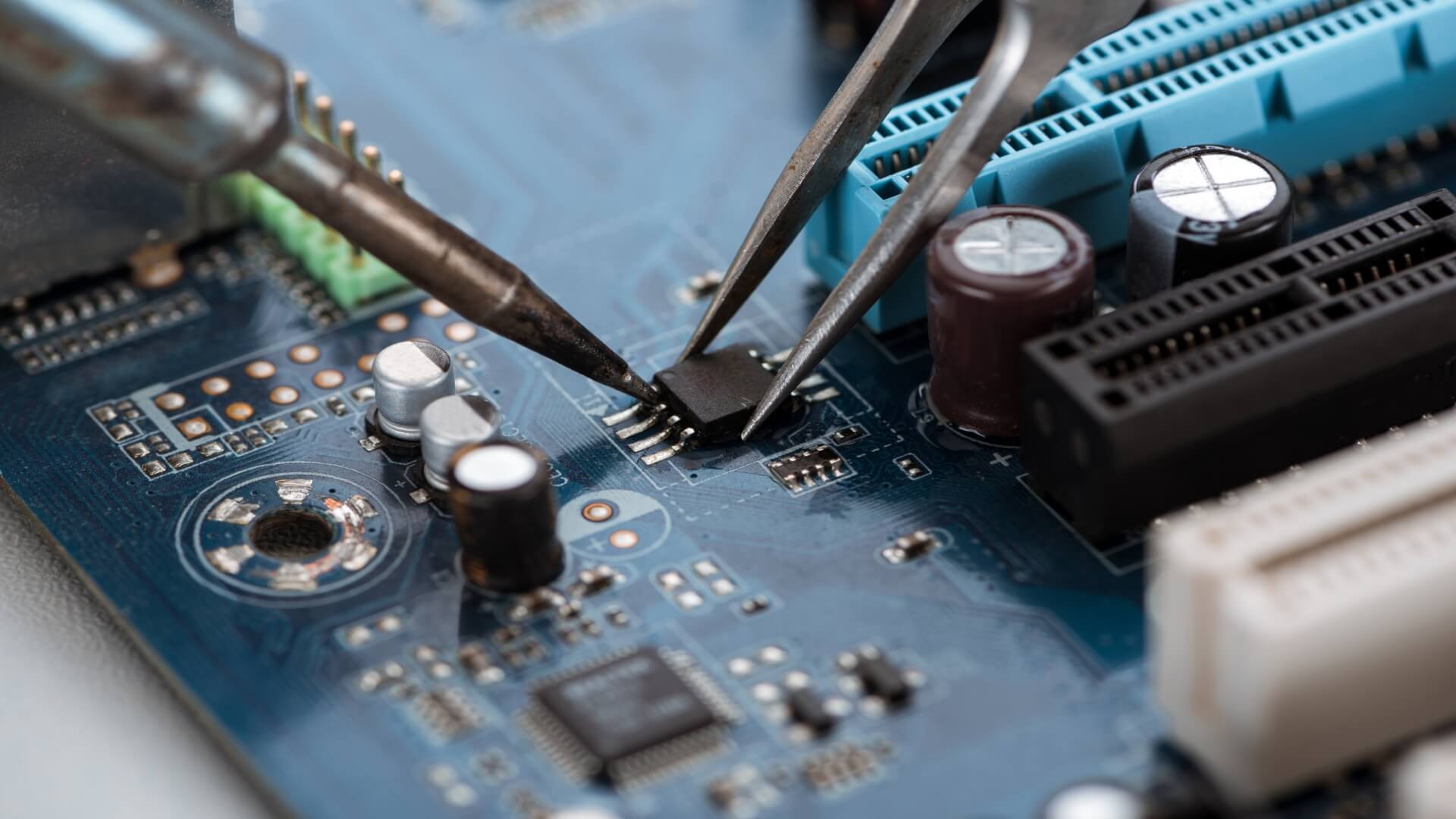 A computer semiconductor board