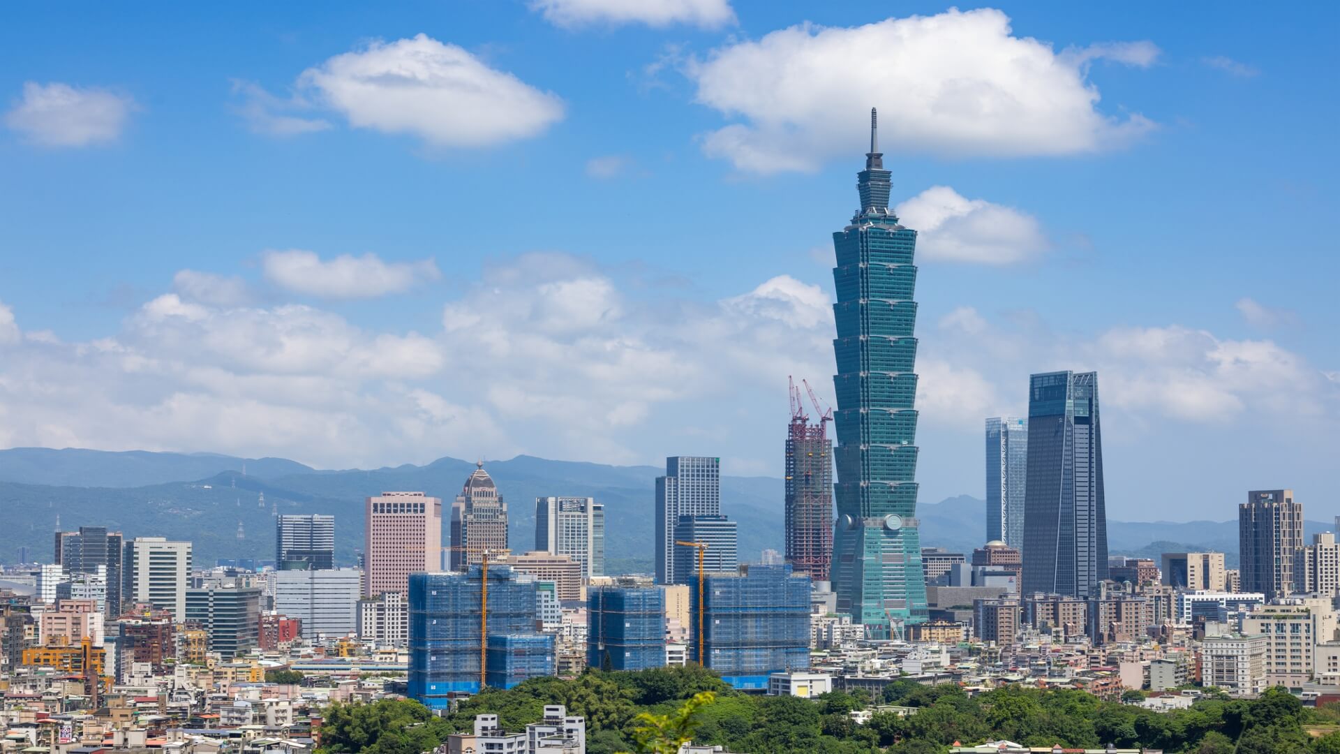 Taipei city skyline
