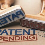 Two patent stamps with the text patent pending